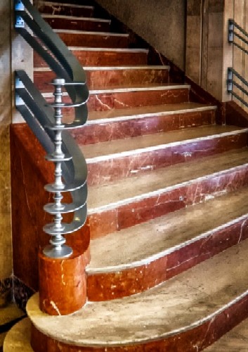 Monel Stair Railing and Newel